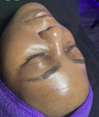 Dermaplane facial with an enzyme peel to leave you glowing.