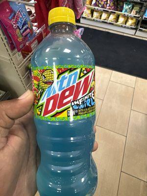 The new MTN Dew Infinite Swirl Flavor from 7-11