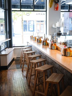 Counter seating area