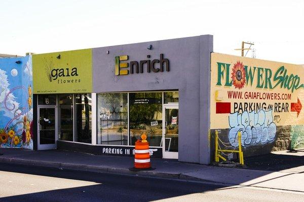 Located in the Las Vegas Arts Districts. So you'll know how to find us!