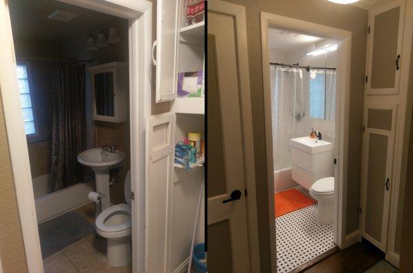 Bathroom Remodel Before and After