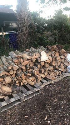 Firewood bon fires or oak for smokers and grills