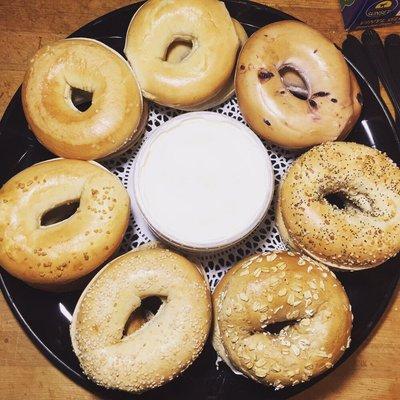 Bagel platter for the office!