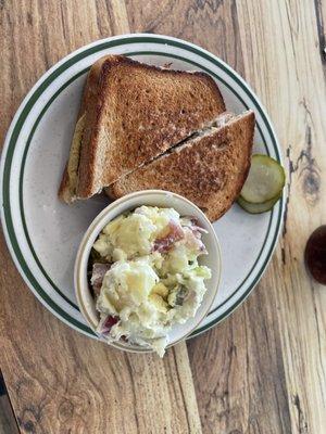 Cuban and potato salad