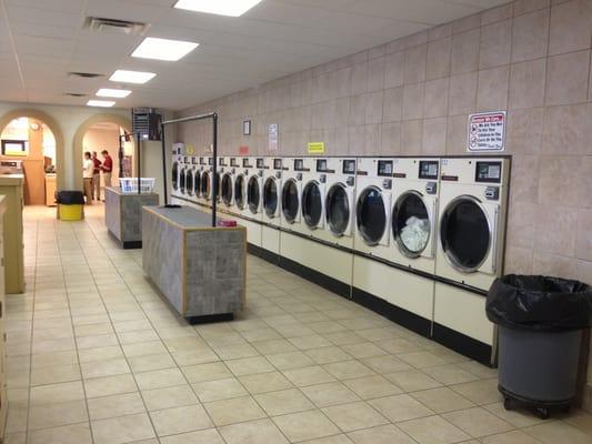 One row of dryers