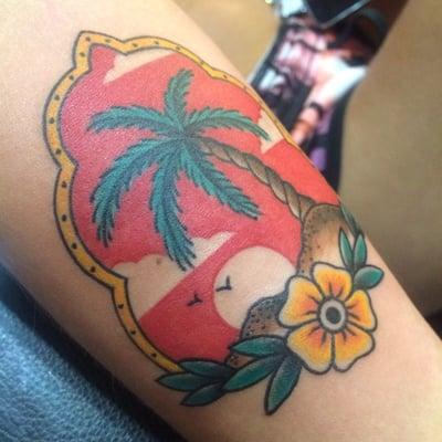 Full color traditional tattoo