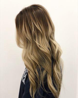 Beautiful full head balayage+toner