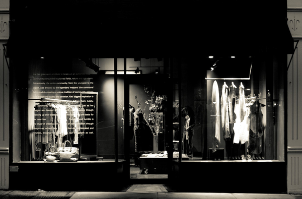 Front of KES fashion clothing boutique on the Upper West Side