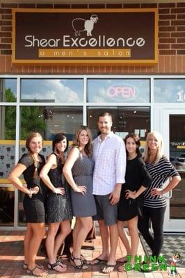 Our staff in Ballantyne! All our stylists are trained in men's haircuts!