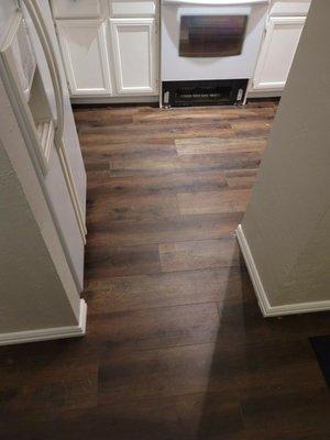 New flooring in kitchen