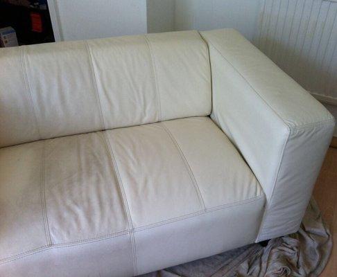 Sofa leather cleaning