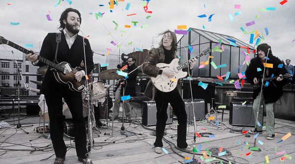 Beatles rooftop concert ... with CONFETTI!