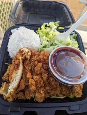 Chicken katsu plate