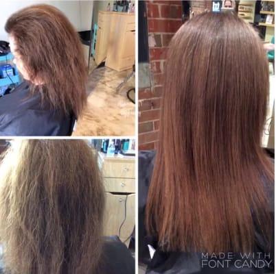 Keratin treatment by Stylist Tracey Moseley!