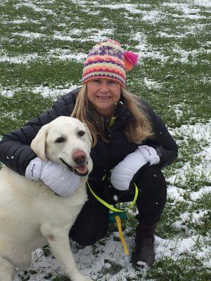 It's been a Ruff 2020 year with Covid ! Courtney Maury the office manager  and Cole enjoying the snow ! Hopefully things will cool off !