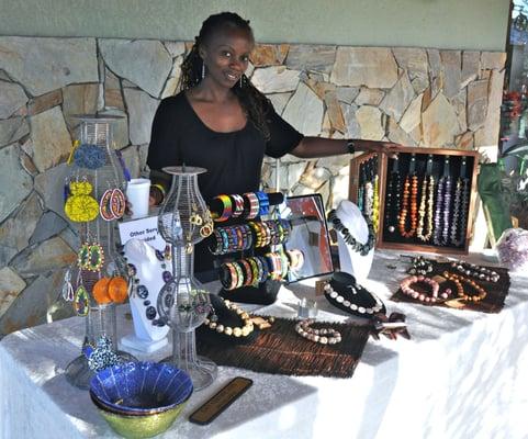 Handcrafted Necklaces and Accessories from Jane Njeri Anderson with Rembesha Necklaces and Accessories.  1 of many vendors here.