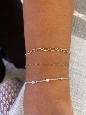 Everyone loves a stack. So fun to mix metals.