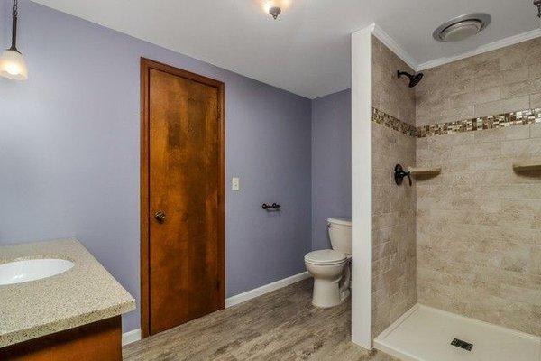 Ceiling & Wall Paint, Tile Shower Surround