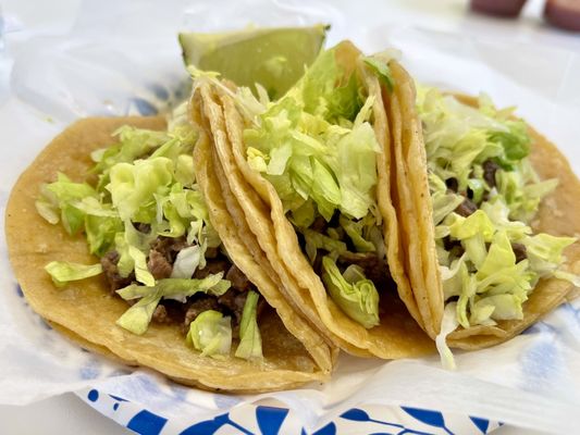 Three Steak Tacos