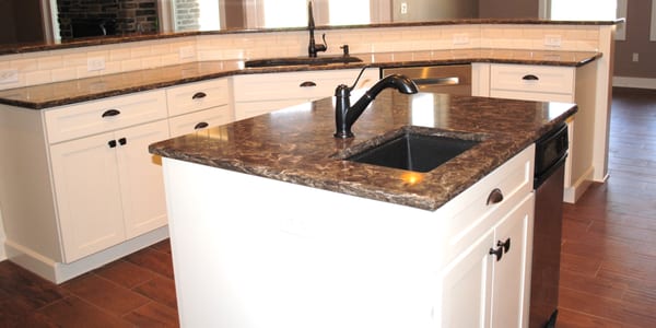 Black undermount sink is the perfect touch!