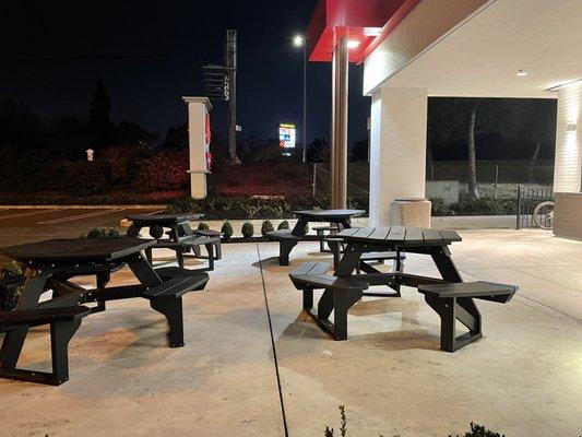 Outdoor seating