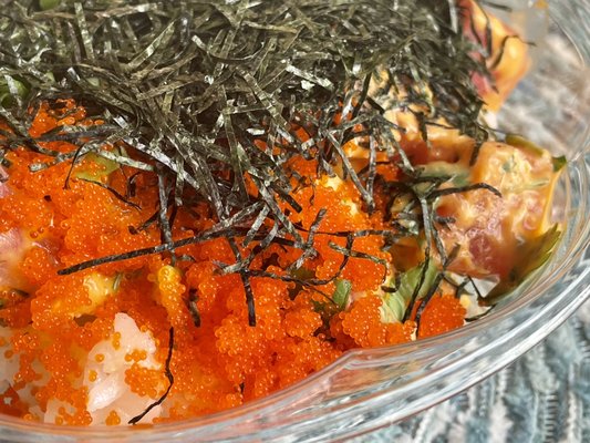 Hawaiian Pok - orange Tobiko