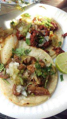 Trips and al pastor tacos