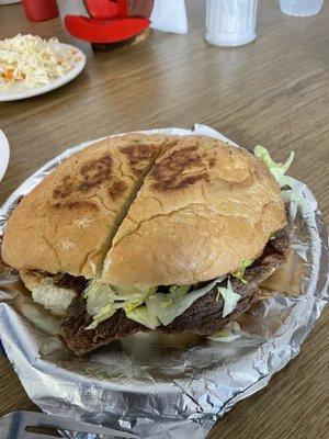 Milanesa (Breaded Steak) Torta.