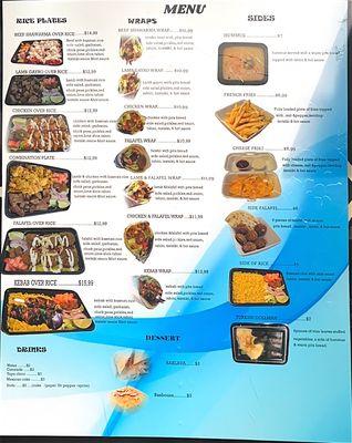 Halal zone Menu