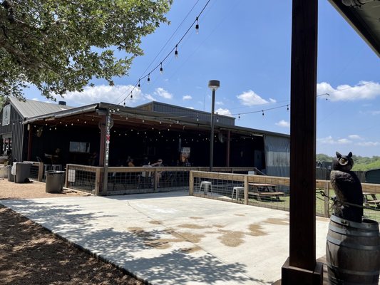 Covered Patio and dance area