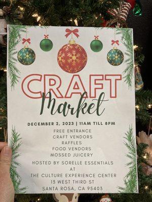 Host monthly meet the makers markets.