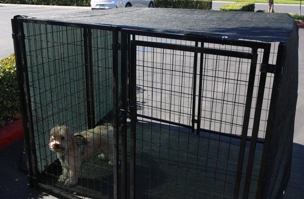 We have Dog Kennel Shade Covers for your Four-Legged Kids!!!