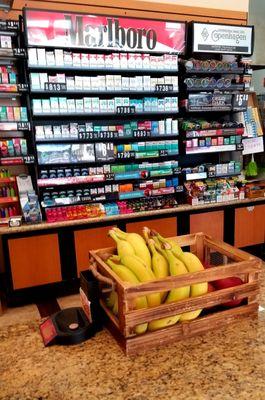 Fresh fruit at the counter..