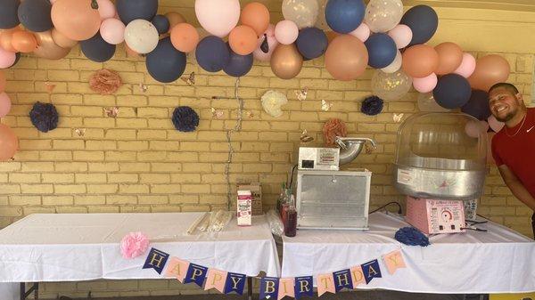 Cotton candy and snowcone machine!!