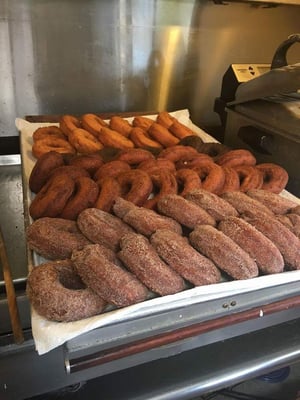 Fresh, hot cider donuts!