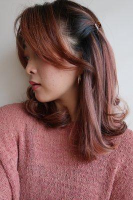 Rose Gold Hair, done by Migo!