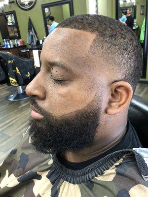 Taper with beard line up