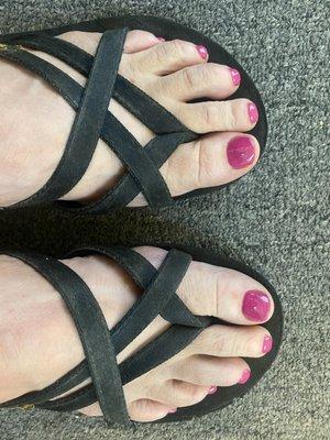 First pedi in months... love it