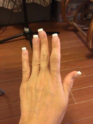 See my new french manicure from Namaste Nails and Spa.