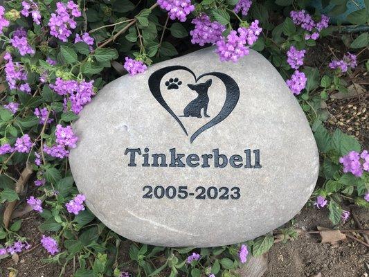 pet memorial rock