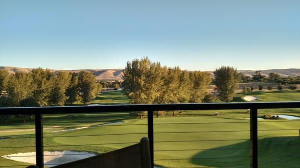 Evening view from patio.