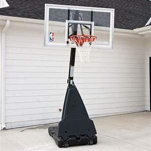 Portable and in-ground basketball hoop assembly