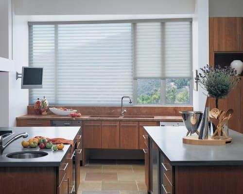 Hunter Douglas Silhouette Shades - Kitchens, Bedrooms, Living, Dining rooms. Serving Estero, Naples, Bonita Springs, Fort Myers