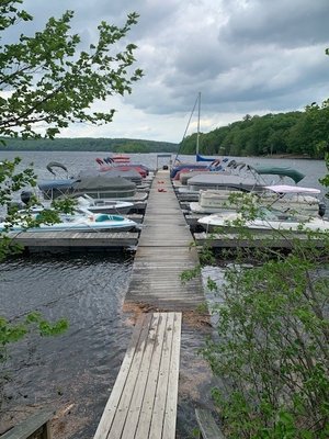 Our rental dock is prepped for the new summer season!