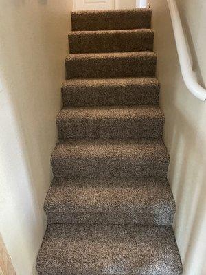 Carpet on stairs