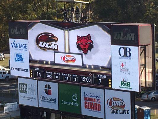 11/25/17. Red Wolves at the University of Louisiana Monroe Warhawks. ASU wins 67-50, setting Sun Belt Conference record for combined points!