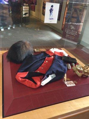 Uniform of the Lewis & Clark Corps of Discovery on display