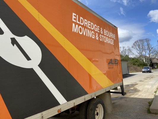 Moving truck at Chatham self storage.