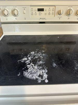 Pancake batter never cleaned