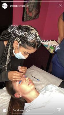 Lash lift training